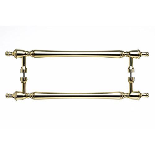 Top Knobs T-M818-18pair Somerset - Back to Back Pulls Polished Brass  Back to Back Door Pull - Knob Depot