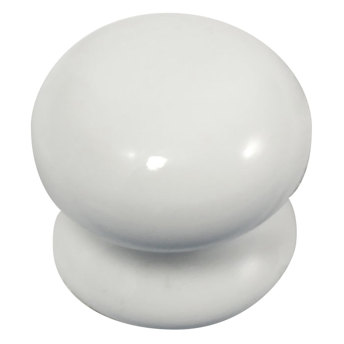 Laurey 1142 1 3/8" Porcelain Knob - White
