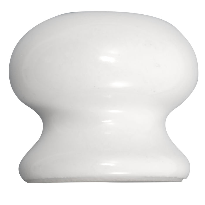 Laurey 1142 1 3/8" Porcelain Knob - White