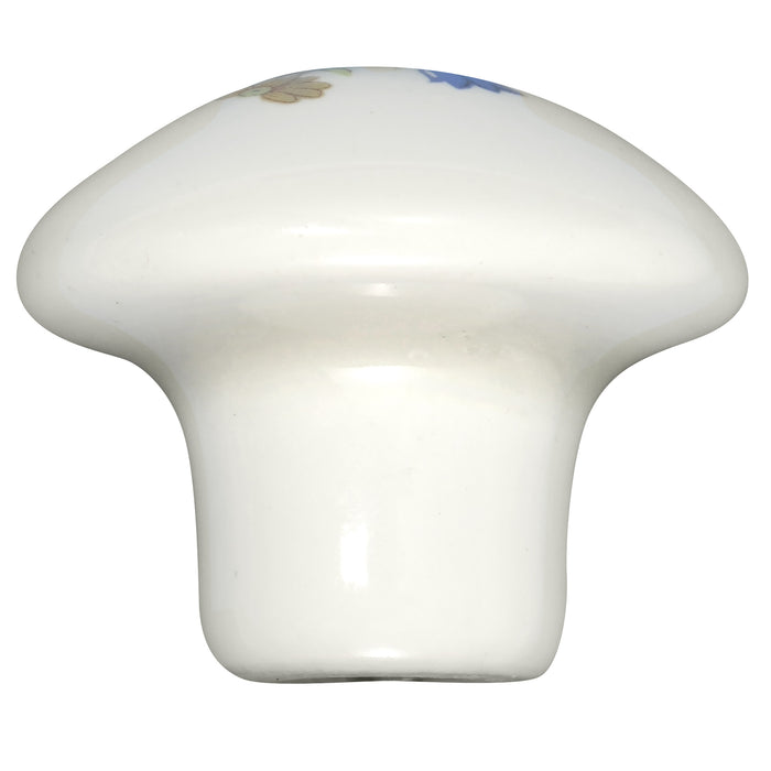 Laurey 1442 1 3/8" Porcelain Knob - Bouquet Design