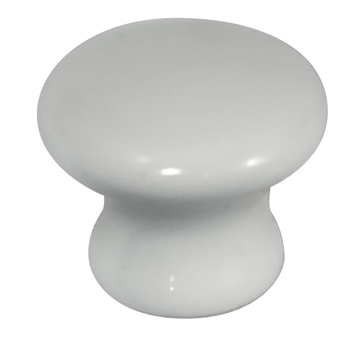 Laurey 1642 1 3/8" Porcelain Knob - White