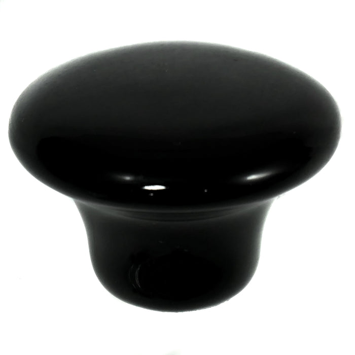 Laurey 1715 1 1/2" Porcelain Knob - Black