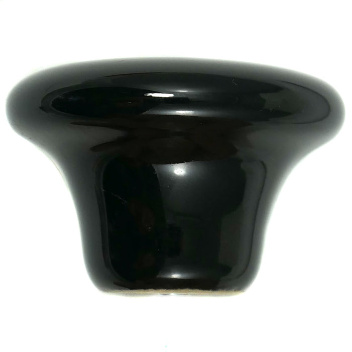 Laurey 1715 1 1/2" Porcelain Knob - Black