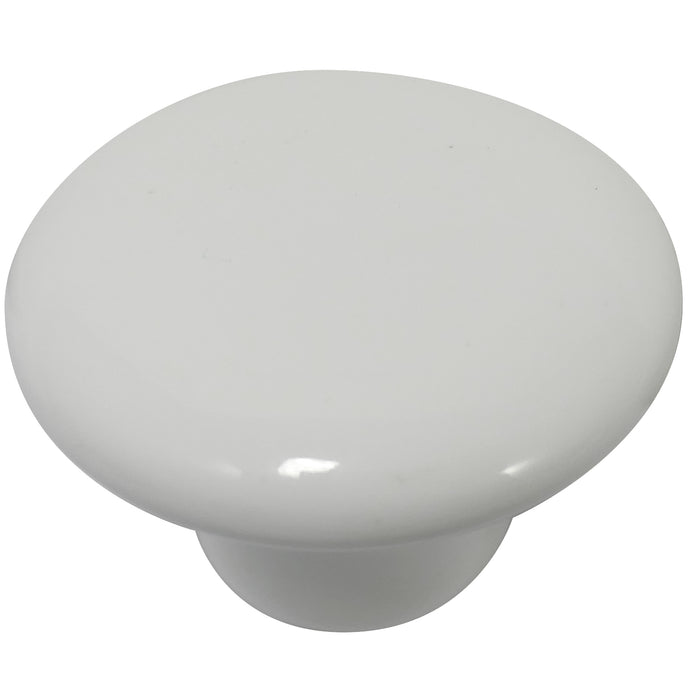 Laurey 1742 1 1/2" Porcelain Knob  - White