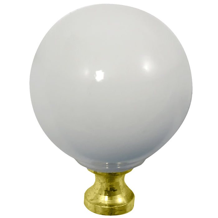 Laurey 1942 1 1/4" Porcelain Knob - White Ball