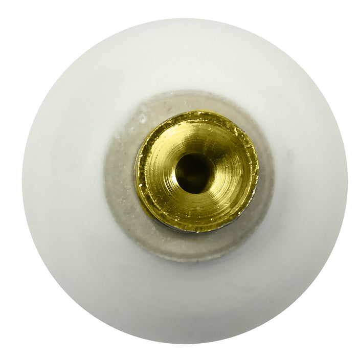Laurey 1942 1 1/4" Porcelain Knob - White Ball