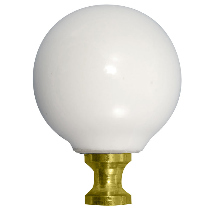 Laurey 1942 1 1/4" Porcelain Knob - White Ball