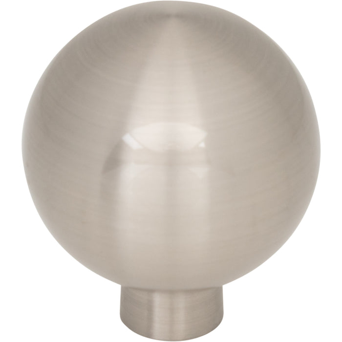 Top Knobs TK3341BSN Brockwell 1 1/4" Diameter Round Knob Brushed Satin Nickel - KnobDepot
