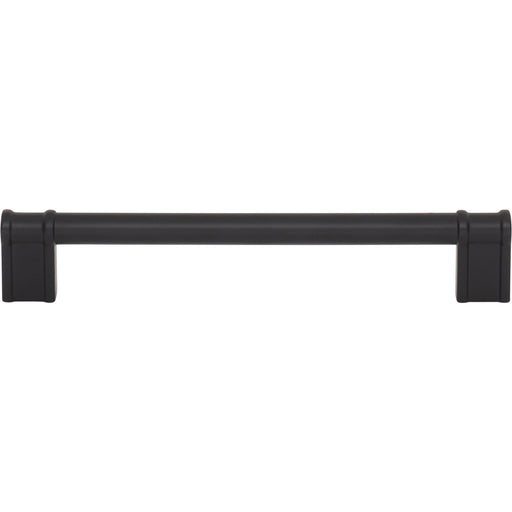 Top Knobs TK3384BLK Newburn 6 5/16" Center to Center Bar Pull Flat Black - KnobDepot
