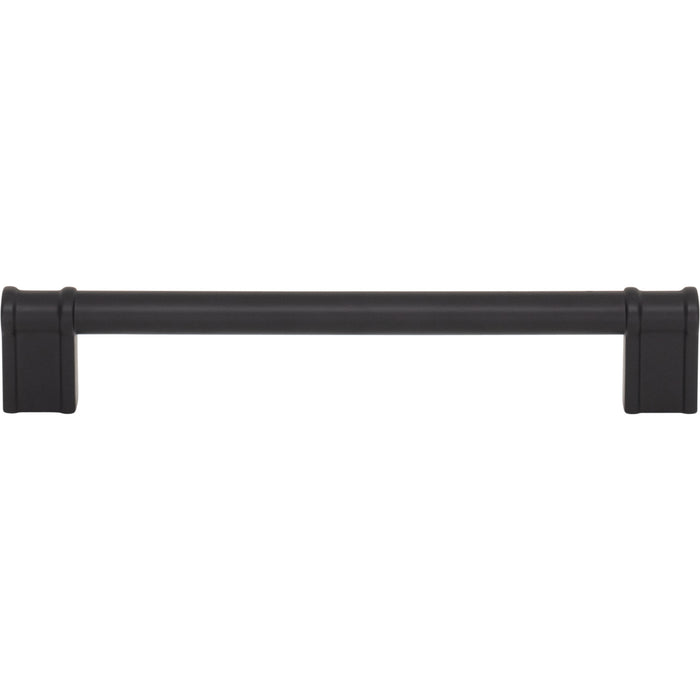 Top Knobs TK3384BLK Newburn 6 5/16" Center to Center Bar Pull Flat Black - KnobDepot