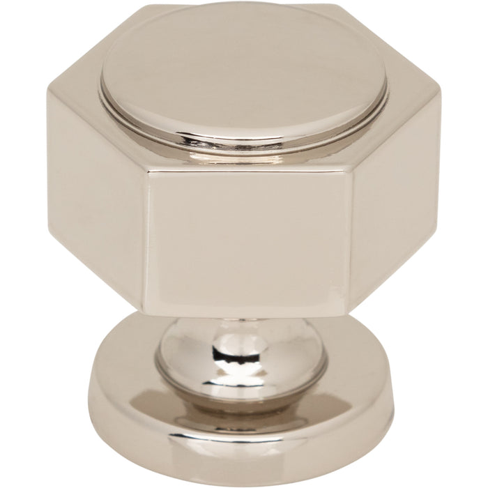 Top Knobs TK3320PN Stanmore 1 1/4" Length Geometric Knob Polished Nickel - KnobDepot