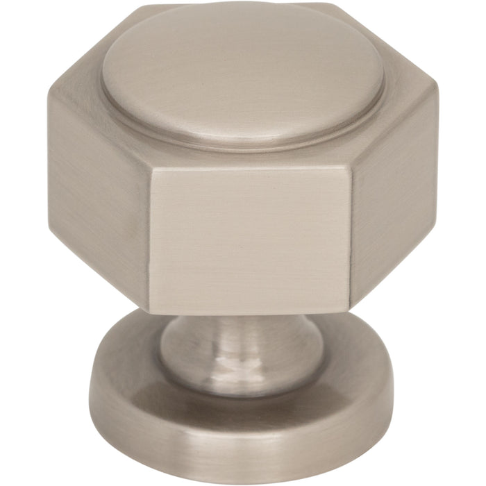 Top Knobs TK3320BSN Stanmore 1 1/4" Length Geometric Knob Brushed Satin Nickel - KnobDepot