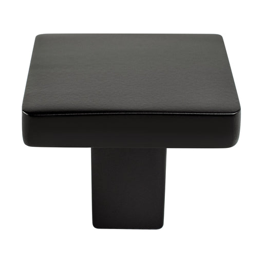Berenson 0951-1055-P Contemporary Advantage One Matte Black Square Knob - KnobDepot