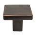 Berenson 0953-10VB-P Contemporary Advantage One Verona Bronze Square Knob - KnobDepot