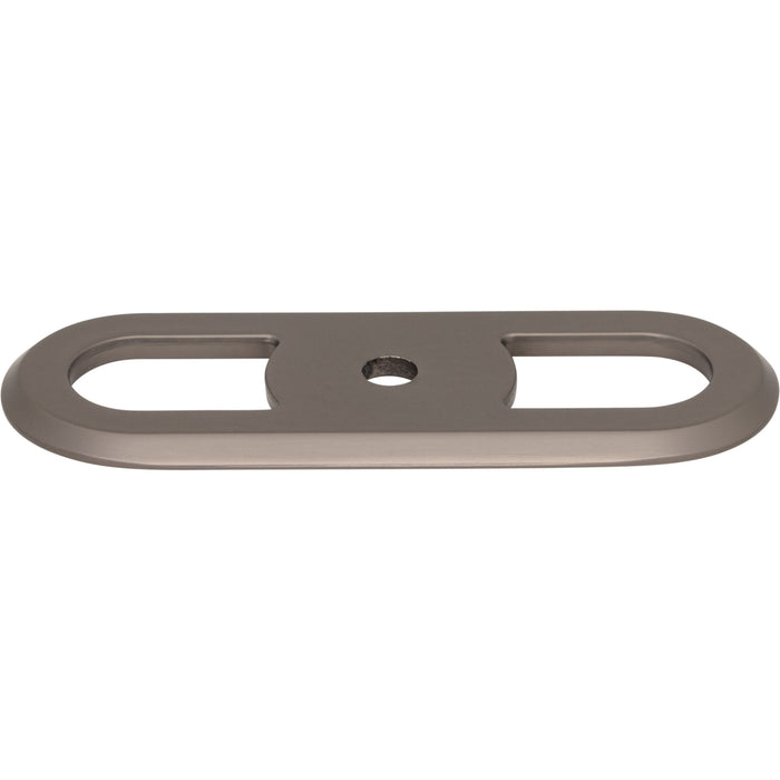 Top Knobs TK3351AG Brockwell 2 3/4" Center to Center Pull Backplate Ash Gray - KnobDepot