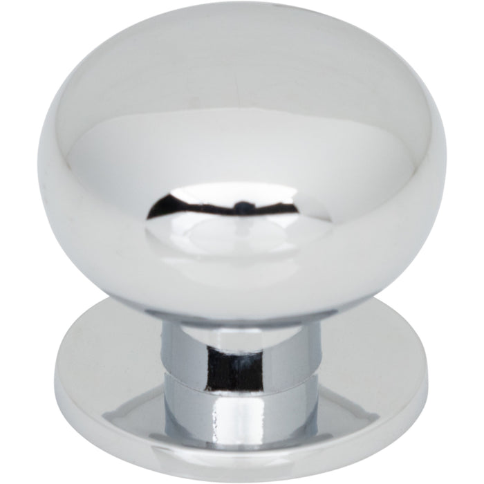 Top Knobs TK3330PC Lambert 1 1/4" Diameter Round Knob Polished Chrome - KnobDepot