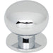 Top Knobs TK3330PC Lambert 1 1/4" Diameter Round Knob Polished Chrome - KnobDepot