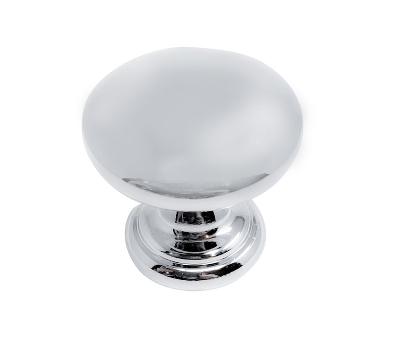 Laurey 12159 1" Mushroom Knob with Ring Base - Summerland - Satin Nickel