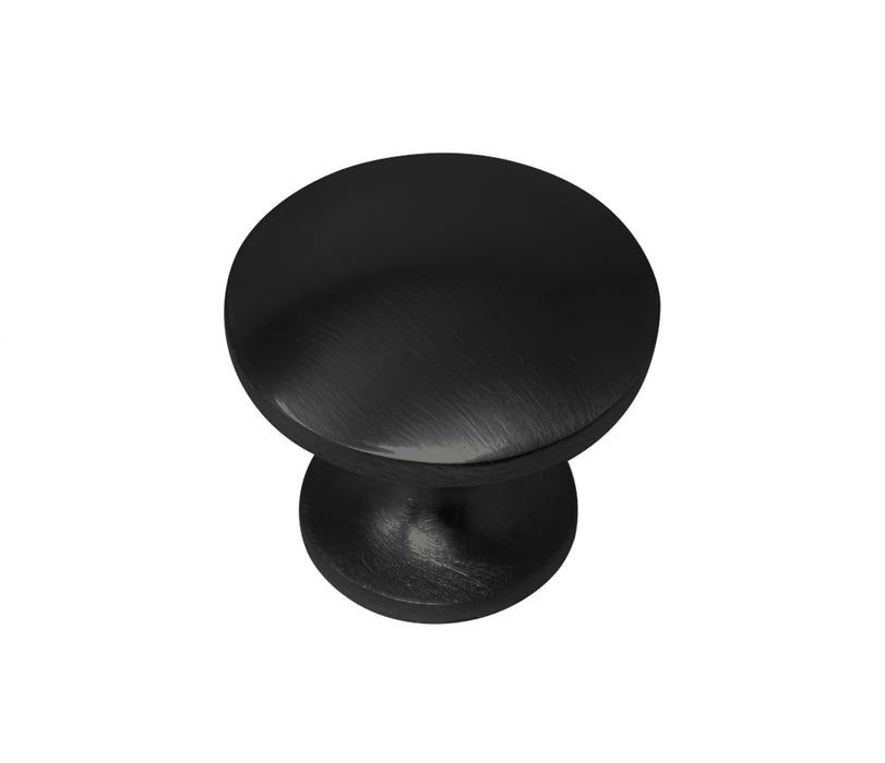 Laurey 12320 1" Mushroom Knob - Wellington - Matte Black