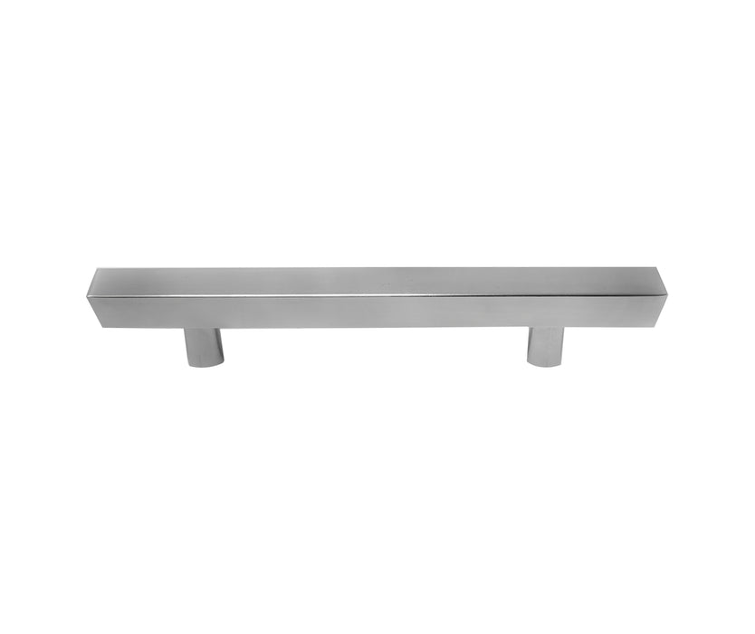 Laurey 12459 96mm Square Bar Pull - Wynwood - Satin Nickel