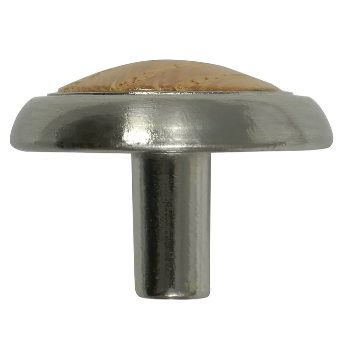 Laurey 15434 1 1/4" First Family Knob - Oak -Satin Chrome