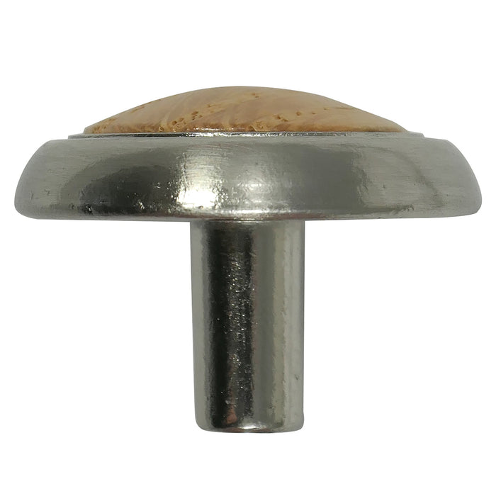 Laurey 15434 1 1/4" First Family Knob - Oak -Satin Chrome