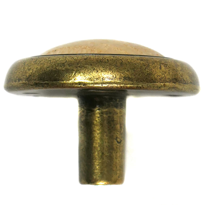 Laurey 15436 1 1/4" First Family Knob-Oak-Light Brass
