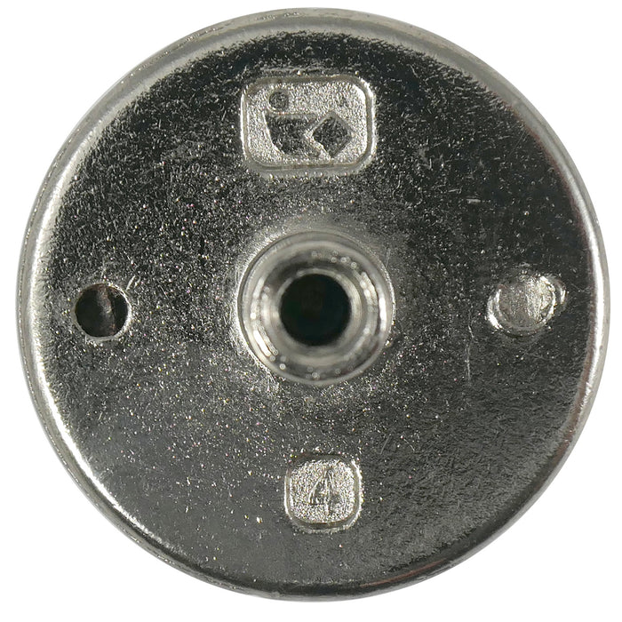 Laurey 15438 1 1/4" First Family Knob - White-Satin Chrome