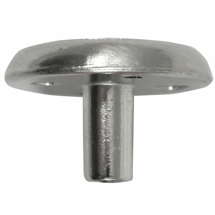 Laurey 15438 1 1/4" First Family Knob - White-Satin Chrome