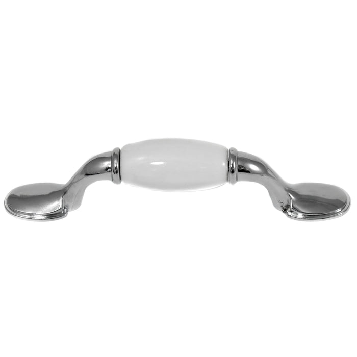 Laurey 15527 3" First Family Pull - Chrome & White
