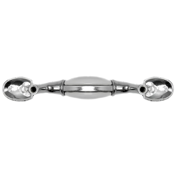 Laurey 15527 3" First Family Pull - Chrome & White