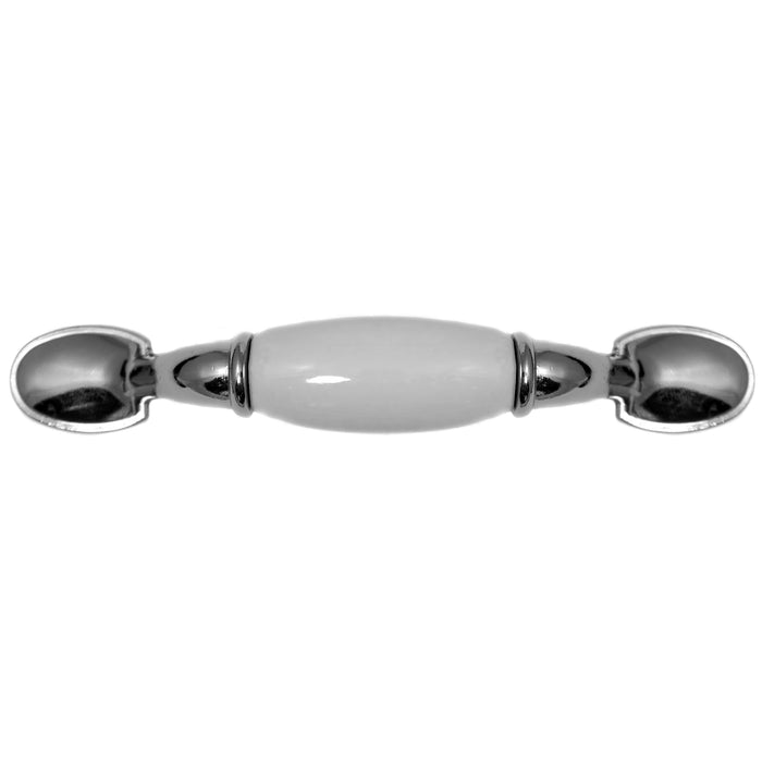 Laurey 15527 3" First Family Pull - Chrome & White