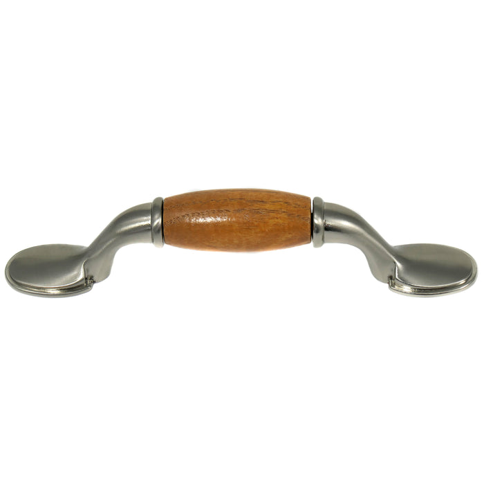 Laurey 15534 3" First Family Pull - Oak-Satin Chrome