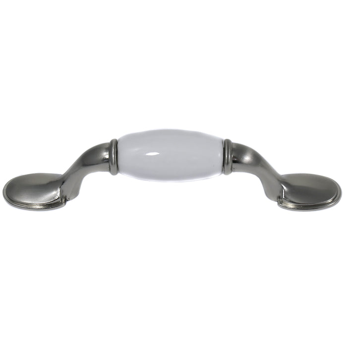 Laurey 15538 3" First Family Pull - White-Satin Chrome