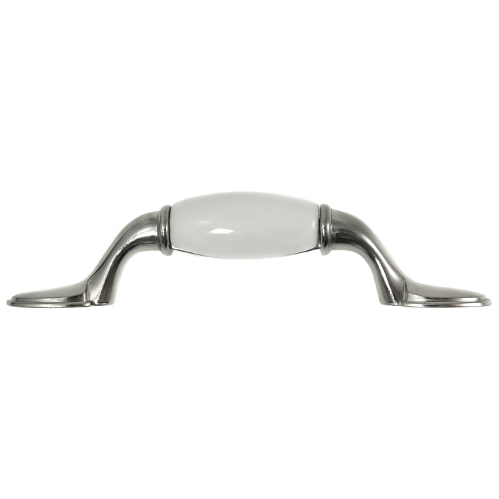 Laurey 15538 3" First Family Pull - White-Satin Chrome
