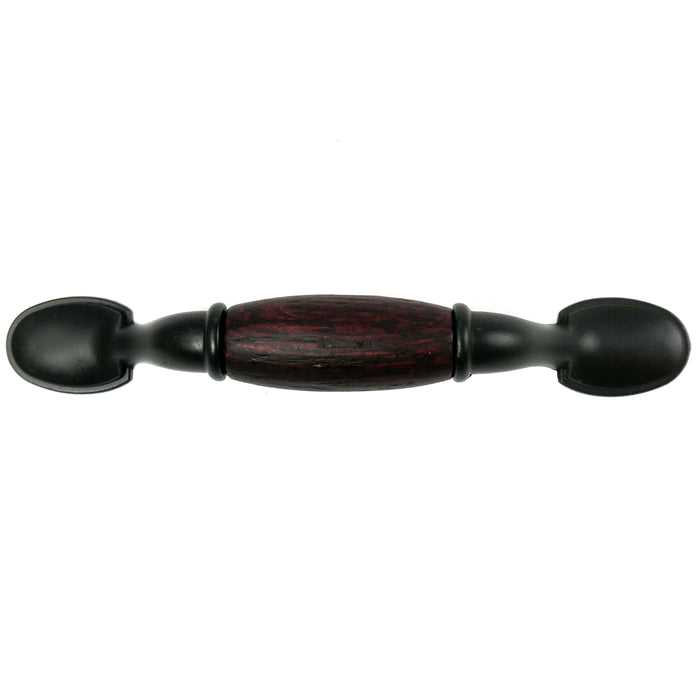 Laurey 15563 3" First Family Pull - Oil Rubbed Bronze w/ Cherry Insert