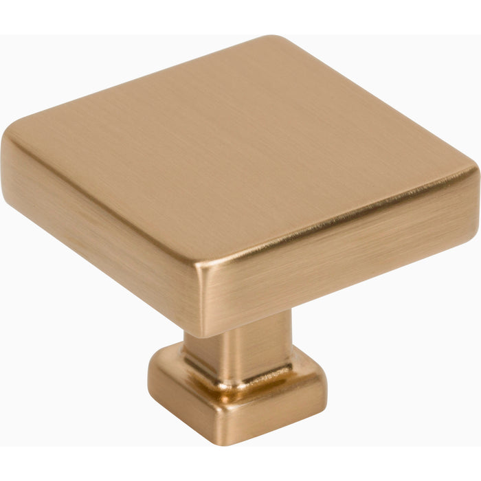 Jeffrey Alexander 229SBZ Nash Nash 1-3/8" (35mm) Diameter Square Knob Satin Bronze