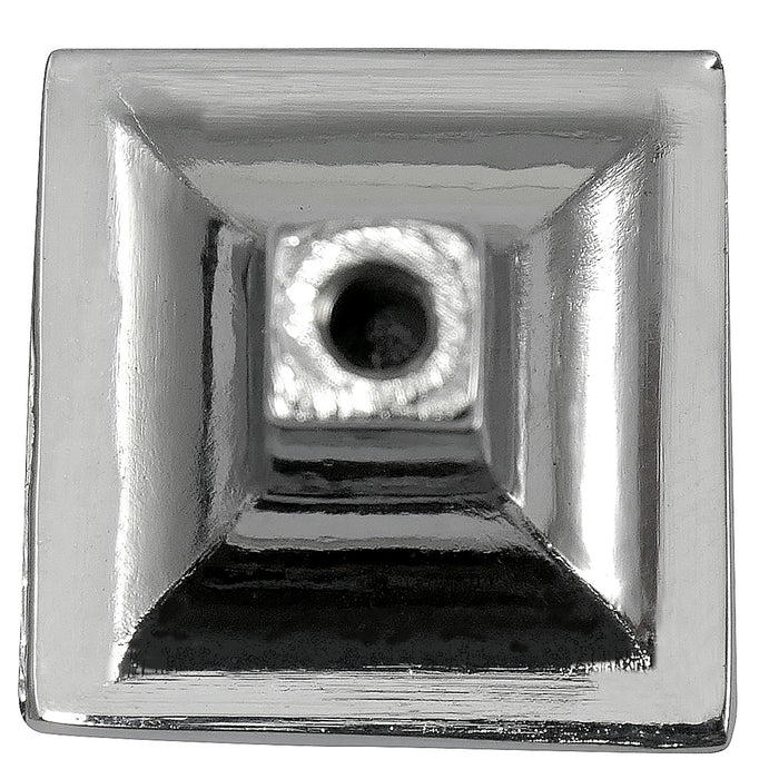 MNG Hardware 18426 Bellagio Square Knob - Polished Chrome/Crystal