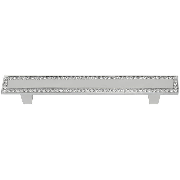MNG Hardware 18526 96mm Pull - Bellagio - Polished Chrome/Crystal