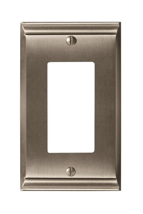 Amerock 1906898 Candler 1 Rocker Satin Nickel Wall Plate