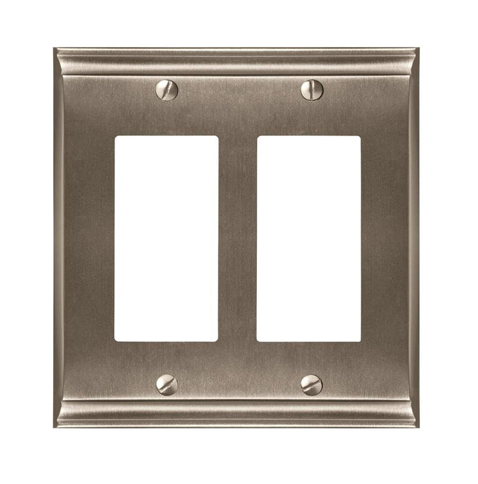 Amerock 1906899 Candler 2 Rocker Satin Nickel Wall Plate