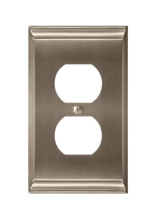 Amerock 1906952 Candler 1 Gang Satin Nickel Wall Plate
