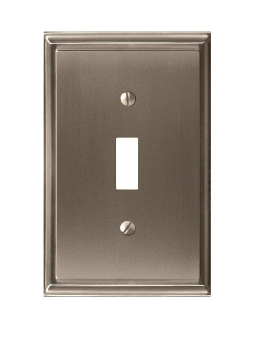 Amerock 1906958 Mulholland 1 Toggle Satin Nickel Wall Plate