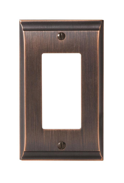 Amerock 1906990 Candler 1 Rocker Oil-Rubbed Bronze Wall Plate