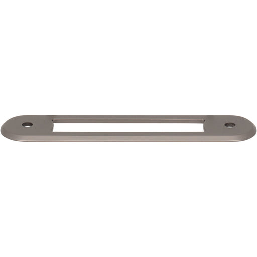 Top Knobs TK3352AG Brockwell 3 3/4" Center to Center Pull Backplate Ash Gray - KnobDepot