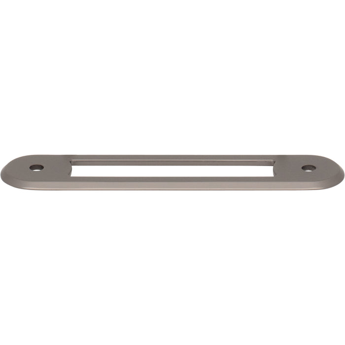Top Knobs TK3352AG Brockwell 3 3/4" Center to Center Pull Backplate Ash Gray - KnobDepot