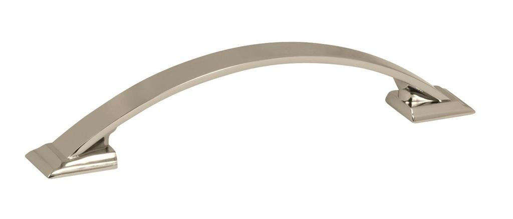 Amerock 2000696 Candler 3-3/4 inch (96mm) Center-to-Center Polished Nickel Cabinet Pull