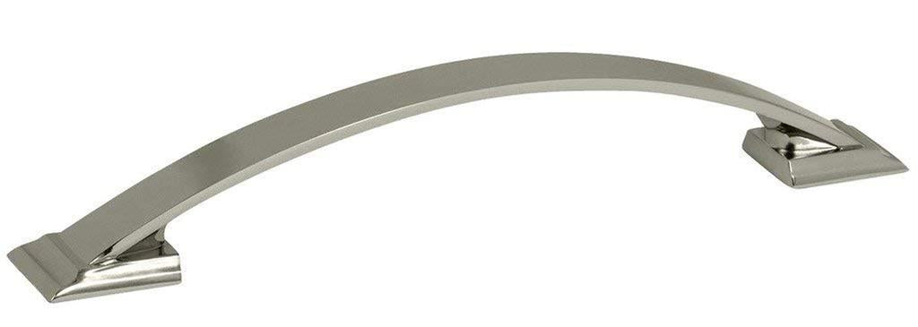 Amerock 2000698 Candler 6-5/16 inch (160mm) Center-to-Center Polished Nickel Cabinet Pull