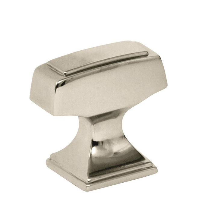 Amerock 2000729 Mulholland 1-1/4 inch (32mm) Length Polished Nickel Cabinet Knob