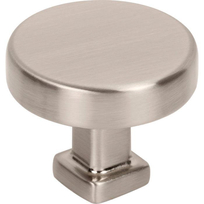 Jeffrey Alexander 929SN Ogden Ogden 1-3/8" (35mm) Diameter Mushroom Knob Satin Nickel
